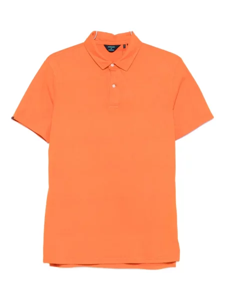 Tricou polo Superdry portocaliu