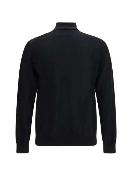Pulover Giorgio Armani din jerseu negru
