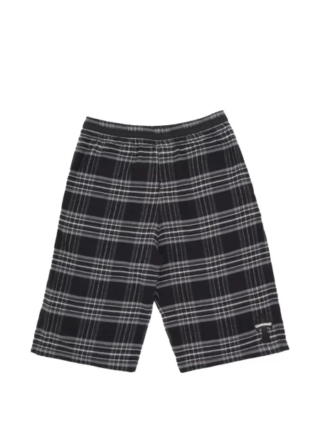 Pantaloni scurți Chrome Hearts cu motiv cu inimi negru