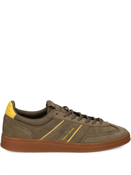 Sneakerși Tommy Jeans cu dungi maro