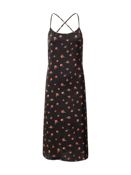 Nasty Gal Rochie de vară / roșu deschis / verde iarbă negru