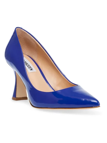 Czółenka Steve Madden skórzana niebieska