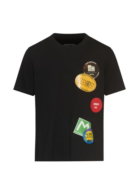 Tricou Mm6 Maison Margiela din jerseu negru
