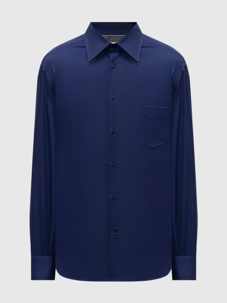Сорочка Brunello Cucinelli синя