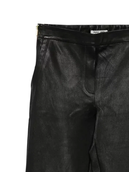 Pantaloni Max & Moi din piele negru