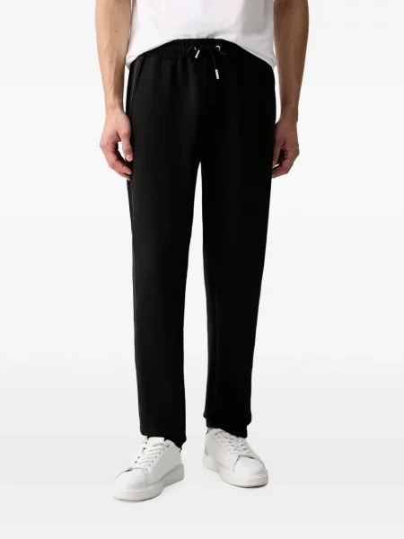 Pantaloni Karl Lagerfeld alergare cu autograf negru