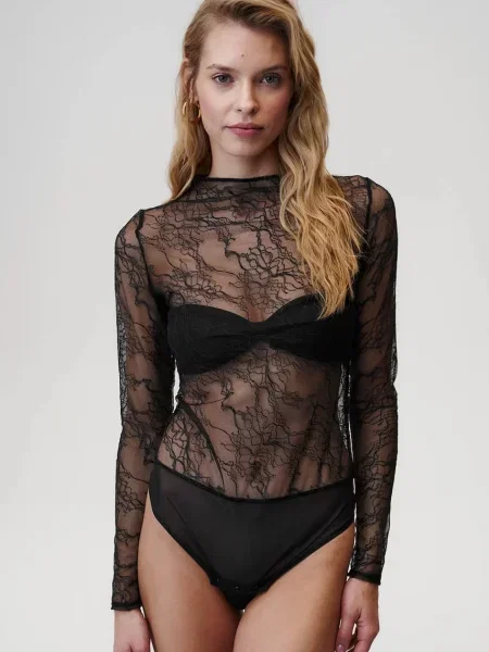 Bodi Undress Code s uzorkom crna