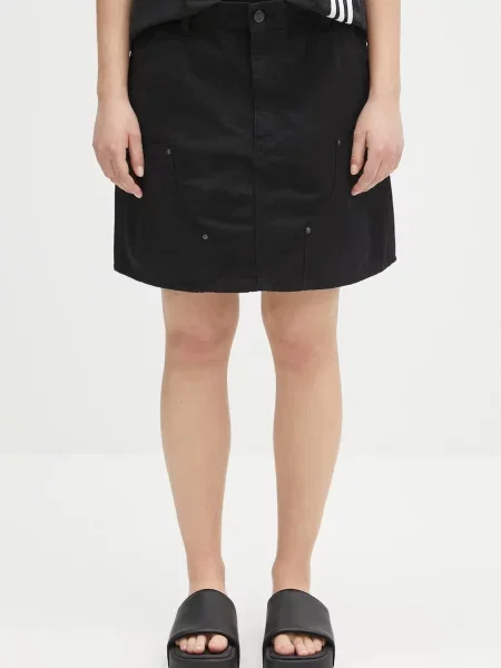 Fustă din denim Carhartt Wip negru
