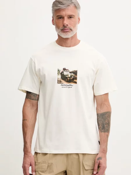 Rip Curl kratka majica SEARCH RIG TEE bež