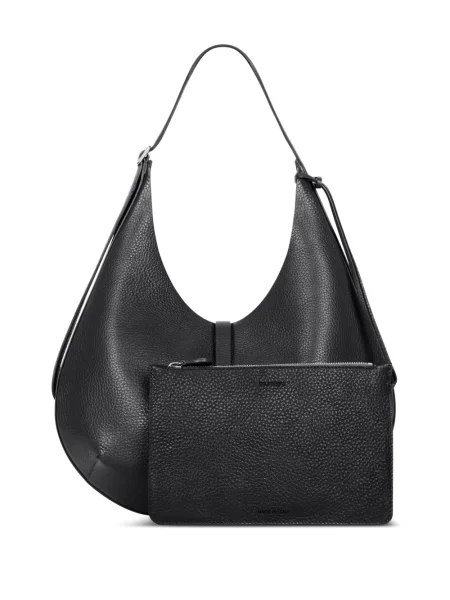 Geanta hobo Courreges din piele negru