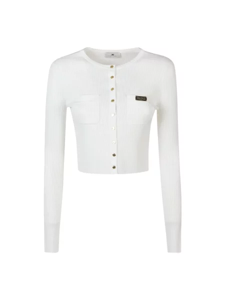 Sweter Elisabetta Franchi biały