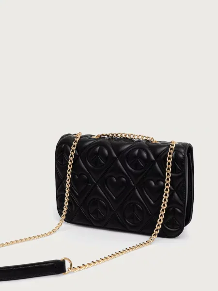 Кожаная сумка Love Moschino