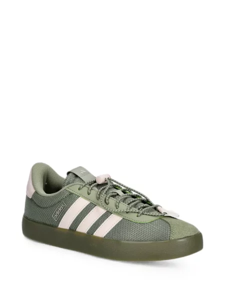 Pantaloni sport Adidas din piele de căprioară cu imagine cu model zebră verde