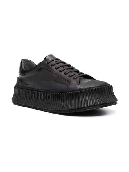 Sneakersy Jil Sander skórzane biznesowe czarne