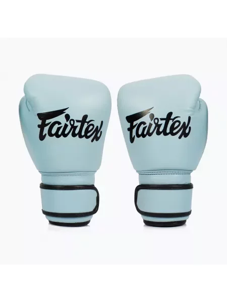 Rękawice bokserskie Fairtex Genuine Leather Boxing blue niebieskie