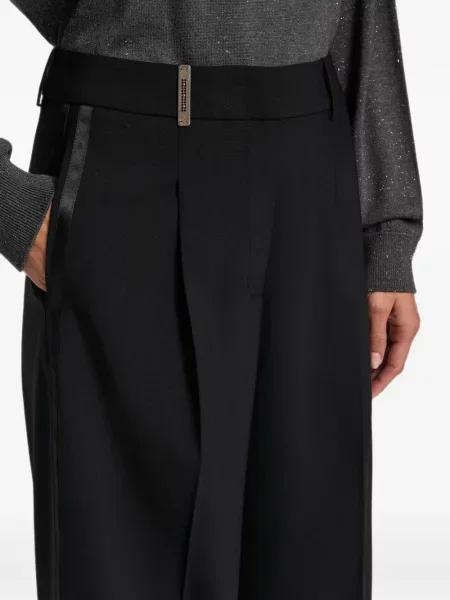 Pantaloni Peserico din satin negru