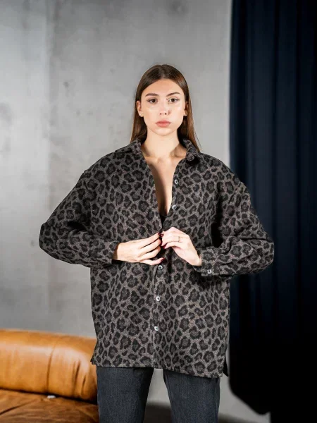 Сорочка TeamV темно-сірий кашемір сіра