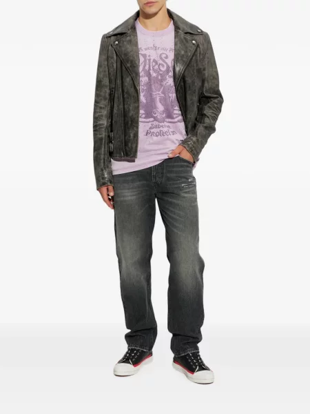 Tricou Diesel cu imagine violet