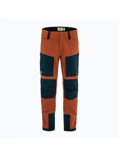 Мъжки панталони за трекинг Fjällräven Keb Agile autumn leaf/ dark navy оранжево