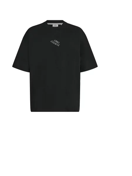 Carlo Colucci Tricou gri închis / kaki / negru alb