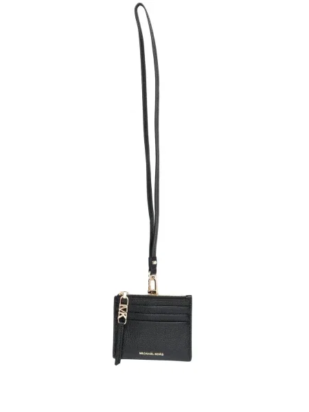 Kožna kožna torba Michael Michael Kors crna