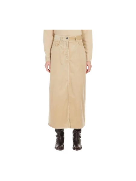 Spódnica midi Weekend Max Mara beżowa