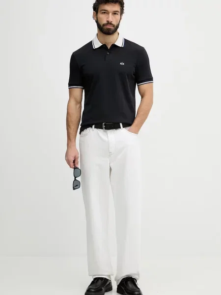 Tricou polo Armani Exchange albastru