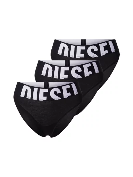 DIESEL Slip LOLA negru alb