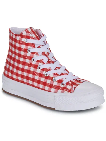 Členkové topánky Converse biela