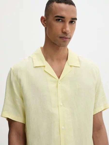Calvin Klein ing férfi lenvászonnal sárga