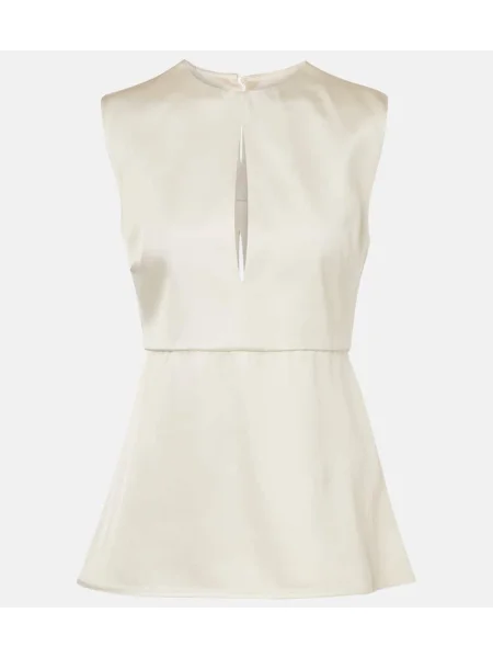 Cu peplum top Jil Sander bej