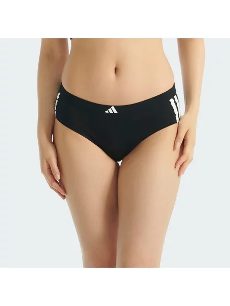 KALHOTKY ACTIVE ESSENTIALS COTTON 3 STRIPE HIPSTER 2 KS černé