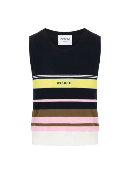 Wielobarwność top Iceberg ze stretchu