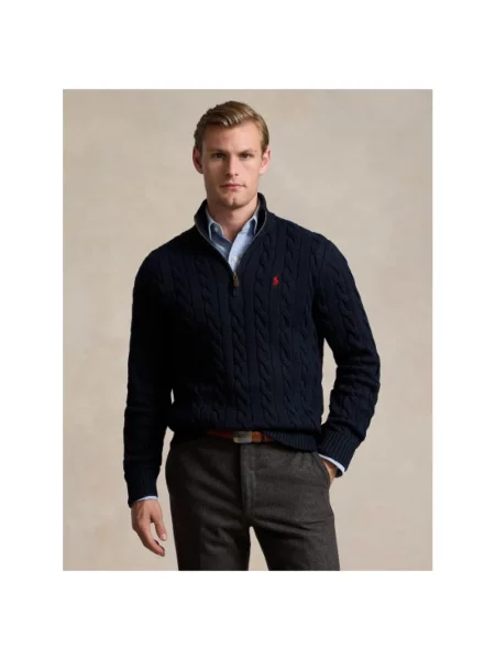 Dzianinowa bluza Polo Ralph Lauren szara
