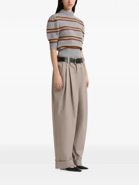 Pantaloni Marni din canvas gri