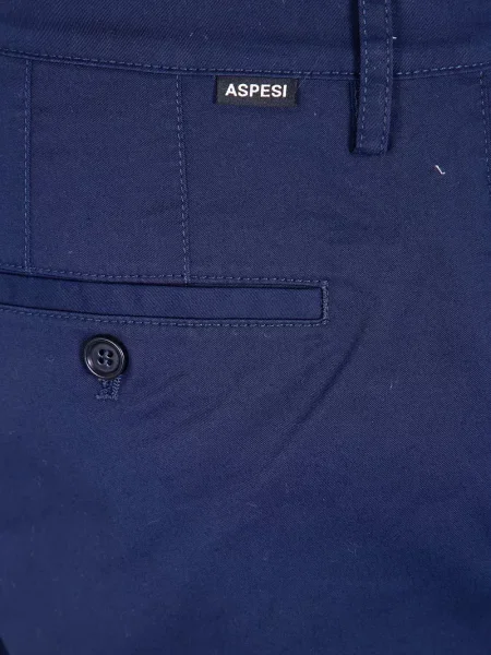 Pantaloni scurți Aspesi cu autograf albastru