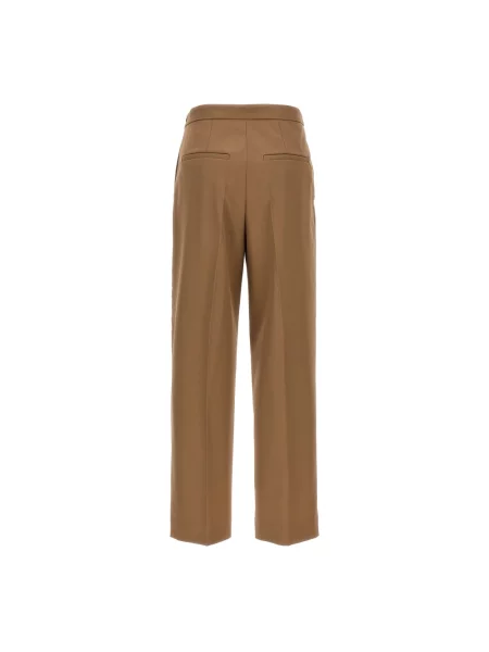 Spodnie Dries Van Noten wełniane brązowe