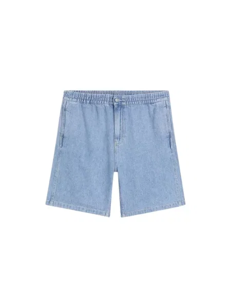 Szorty jeansowe o kroju regular fit z elastycznym pasem Calvin Klein Jeans niebieskie