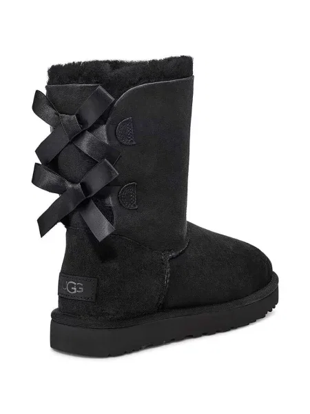 UGG cizme de zăpadă Bailey Bow II femei culoarea: cu plat model căptușit negru