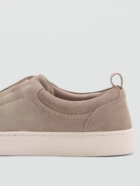 Zamszowe buty sportowe z podeszwą Vibram® jasny/pastelowy brąz Mężczyzna 42 MANGO MAN