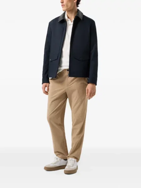 Tricou polo Bogner tricotate alb