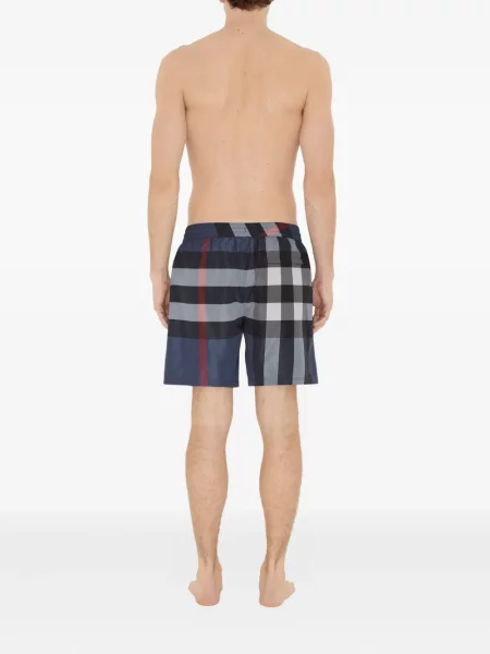 Kupaće gaće Burberry karirane siva