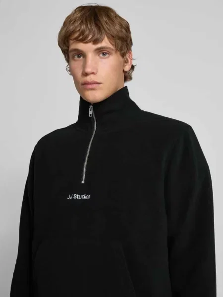 Bluza polarowa Jack & Jones polarowa czarna
