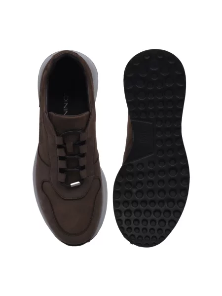 Sneakersy Baldinini skórzane brązowe