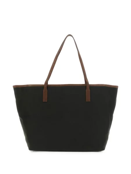 Geantă shopper Mc2 Saint Barth cu autograf verde