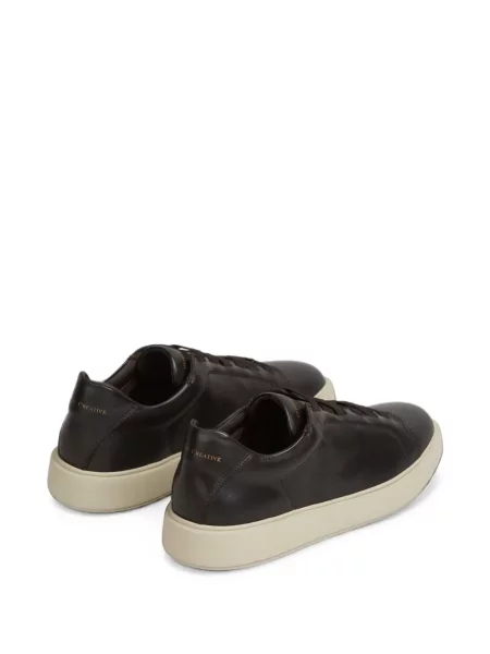 Fűzős bőr sneaker Officine Creative barna