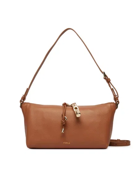 Furla Ročna torba Debby Mini KH rjava