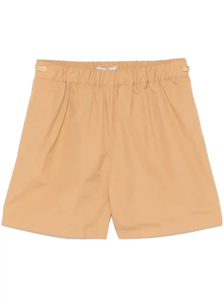 Szorty Max Mara popelinowe brązowe