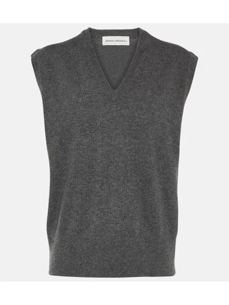 Vestă Extreme Cashmere din cașmir gri