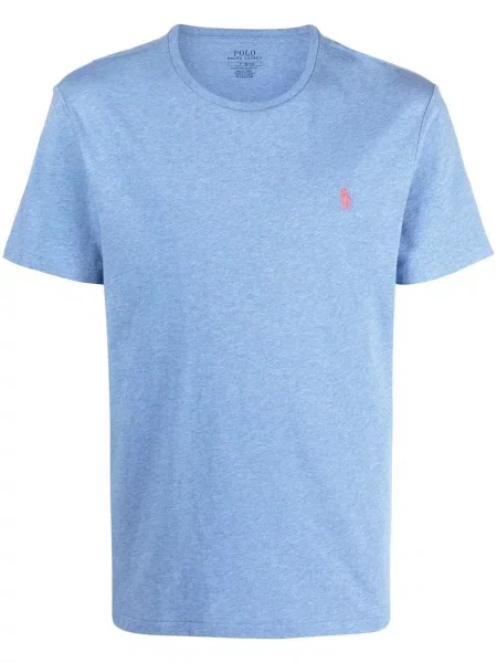Tričko Polo Ralph Lauren s kulatým výstřihem modré